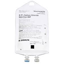 Sodium Chloride, Preservative Free 0.9% IV Solution Flexible Bag 100 mL Fill in 150 mL Replacement Preparation (1/EA 64/CS) by B Braun Medical, Inc.  ID S8004-5264